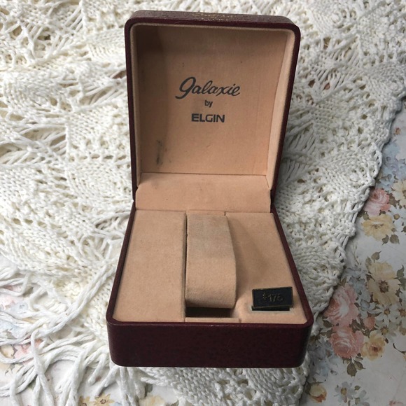Vintage Galaxie by Elgin Ladies Original Watch Display Storage Box Case - Picture 10 of 14